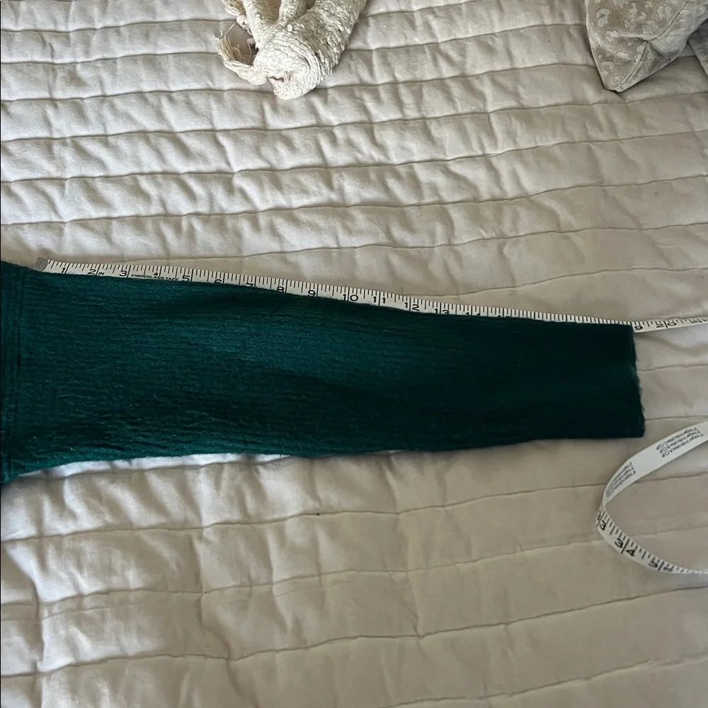 J. Crew Sweater Emerald Green Extra-Soft Crewneck Ribbed Knit CE097 Medium